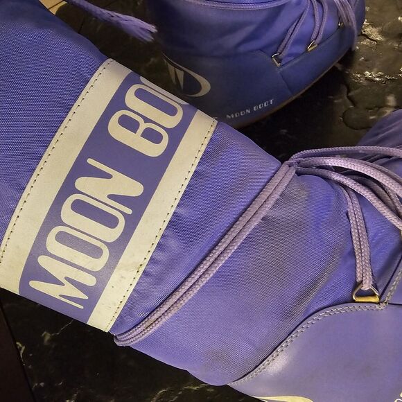 Tecnica The Original Moon Boots Vintage 70s 80s Size 39-41 Rare Purple Snow Icon - Picture 15 of 16